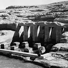 Image 98Temple of Derr ruins in 1960 (from Egypt)