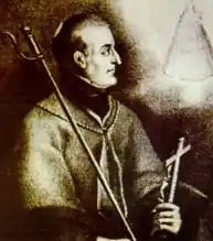 An oil painting of Juan María de Salvatierra